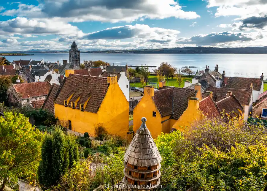 Culross village Palace and rooftops