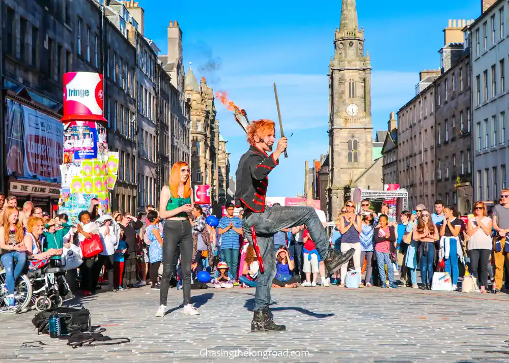 Edinburgh Fringe Street performers