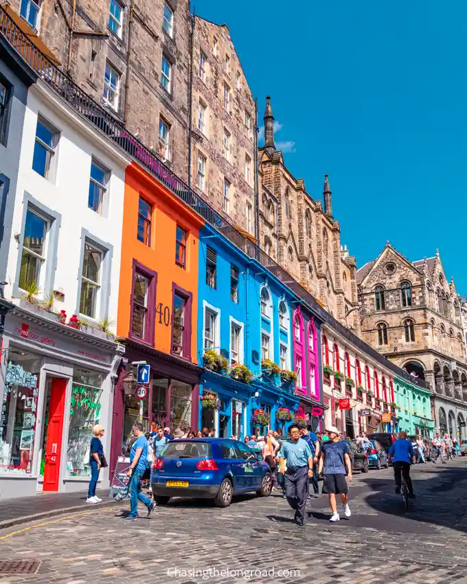 Victoria Street, most colorful street of Edinburgh