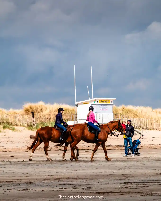 Horse riding in West Sands Beach