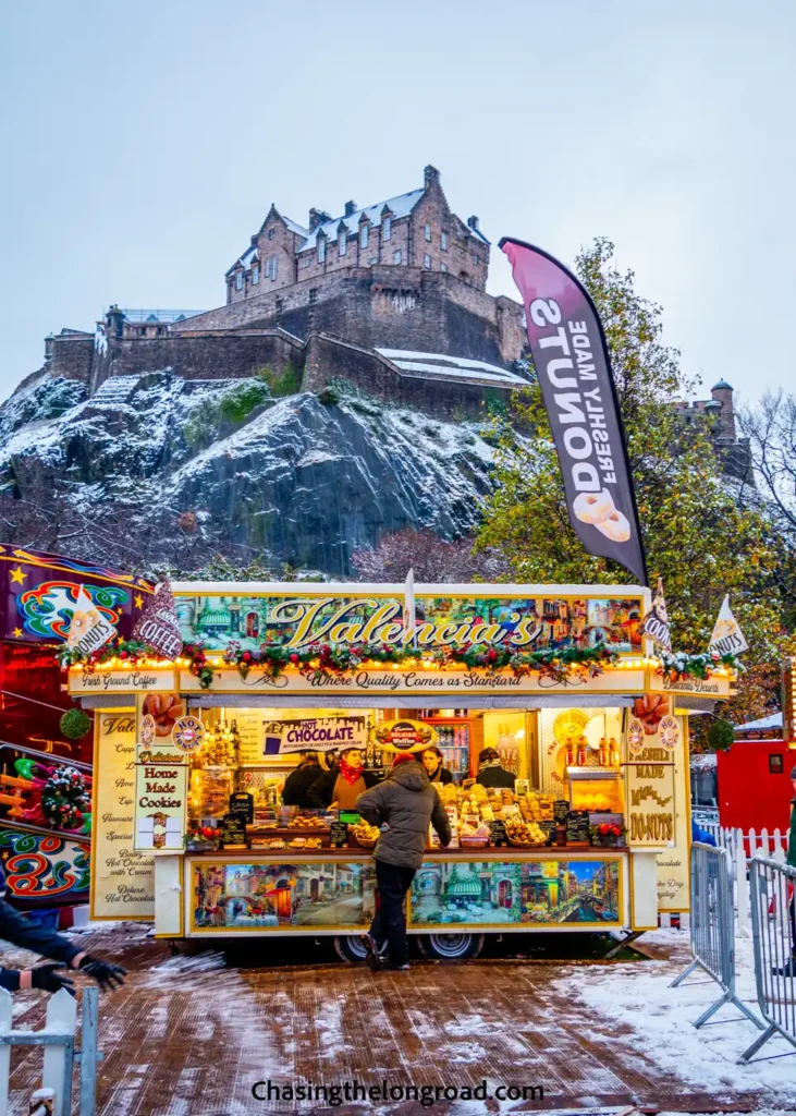 Edinburgh Christmas Market at Princes Street Garden