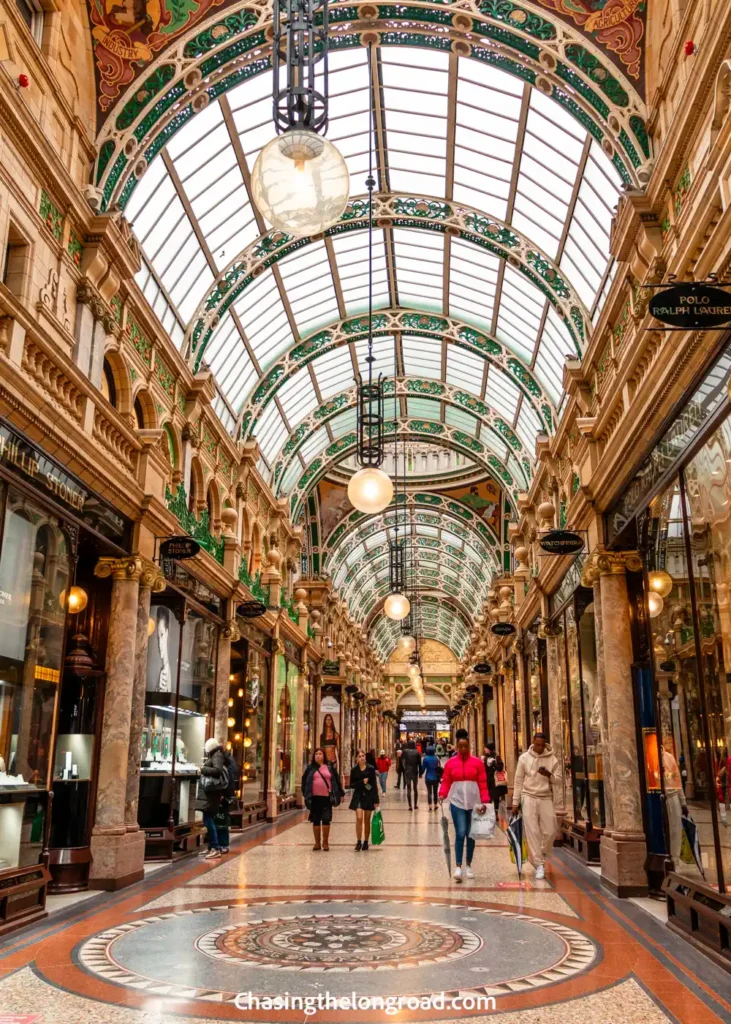 interior of Victoria Quarter shopping centre