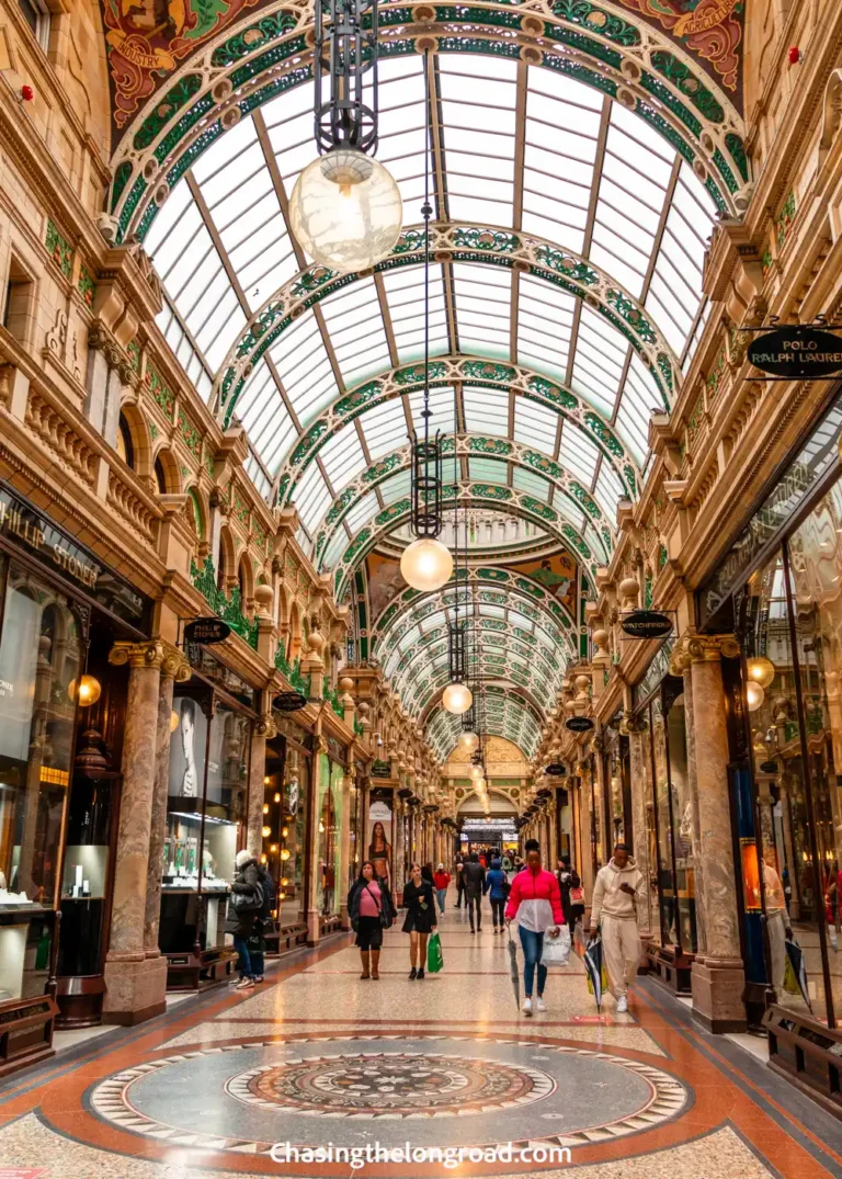 interior of Victoria Quarter shopping centre